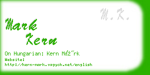 mark kern business card